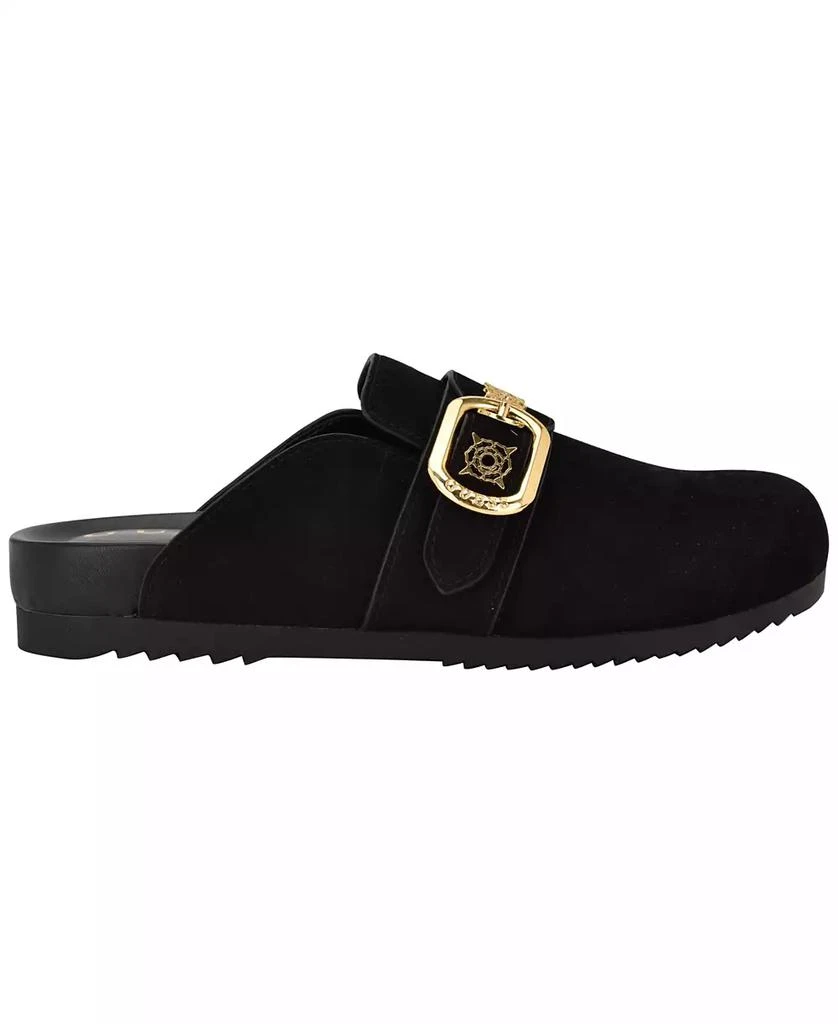 GUESS Womens Galavanta Buckle Slip-On Flat Clogs - Single  display picture 1