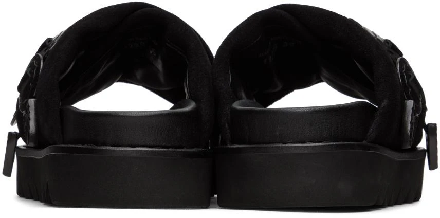 Toga Pulla SSENSE Exclusive Black Cross Strap Sandals 2