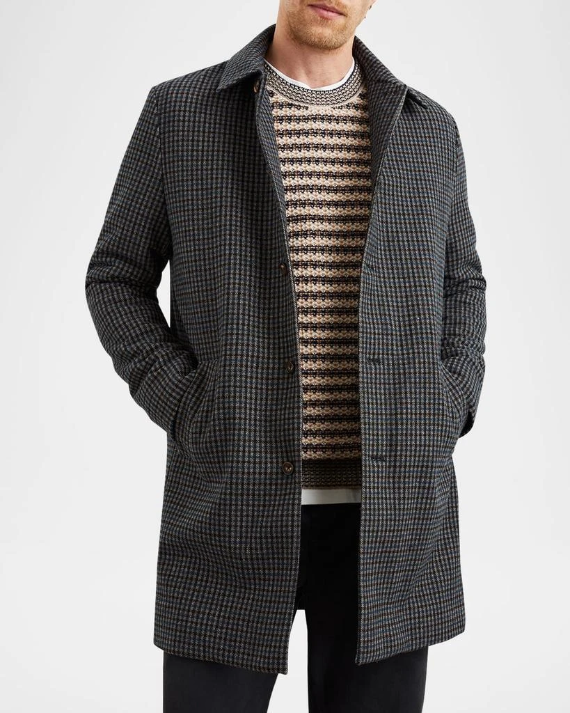 Rails Men's Hockney Check Overcoat 4