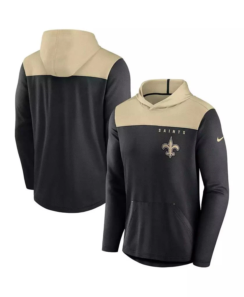 NIKE Men's Black New Orleans Saints Fan Gear Pullover Hoodie 1