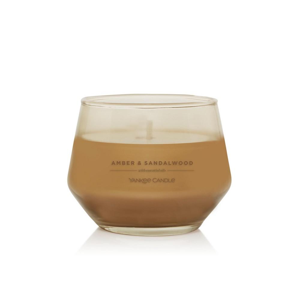 Yankee Candle Studio Collection Glass Amber Sandalwood Candle