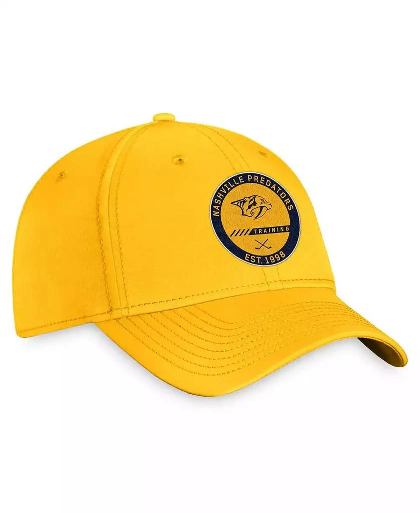 Fanatics Men's Gold Nashville Predators Authentic Pro Training Camp Flex Hat 3