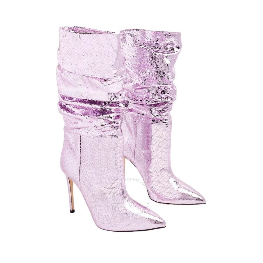 Paris Texas Paris Texas Python-Embossed Slouchy Stiletto Boots, Brand Size 35 ( US Size 5 ) 2
