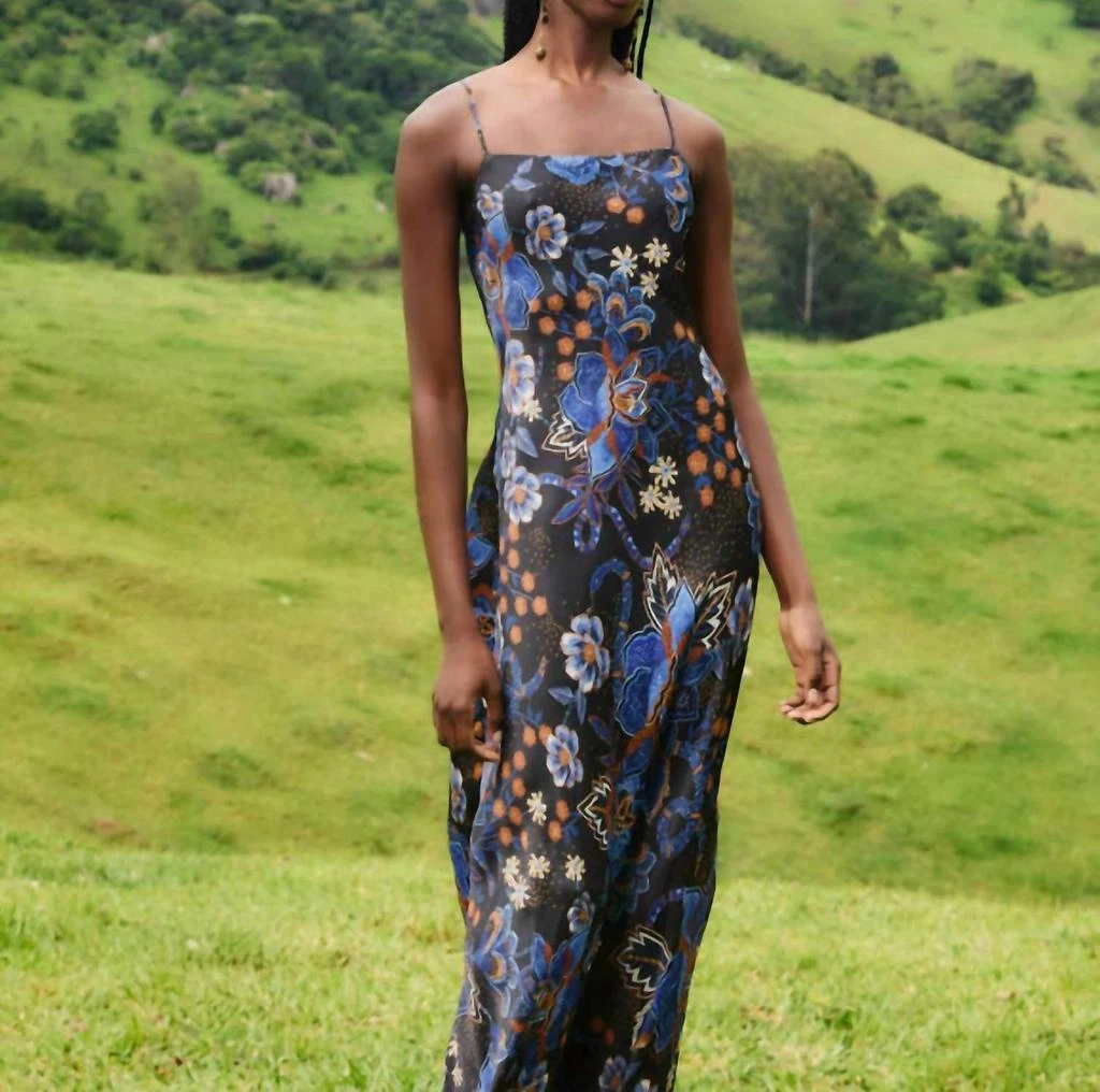 Farm Rio Farm Rio - Snakes Bouquet Slip Maxi Dress 3