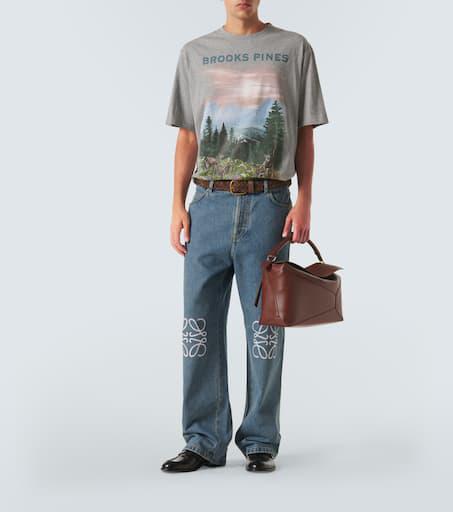 Loewe Anagram wide-leg jeans