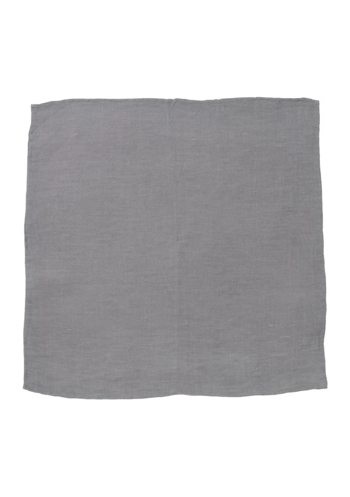 Ox and Bull Trading Co. Gray Linen Pocket Square