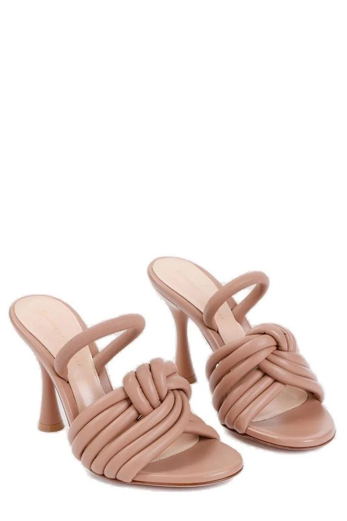 Gianvito Rossi Gianvito Rossi Ottavia Knotted Padded Tubular Strap Sandals 3