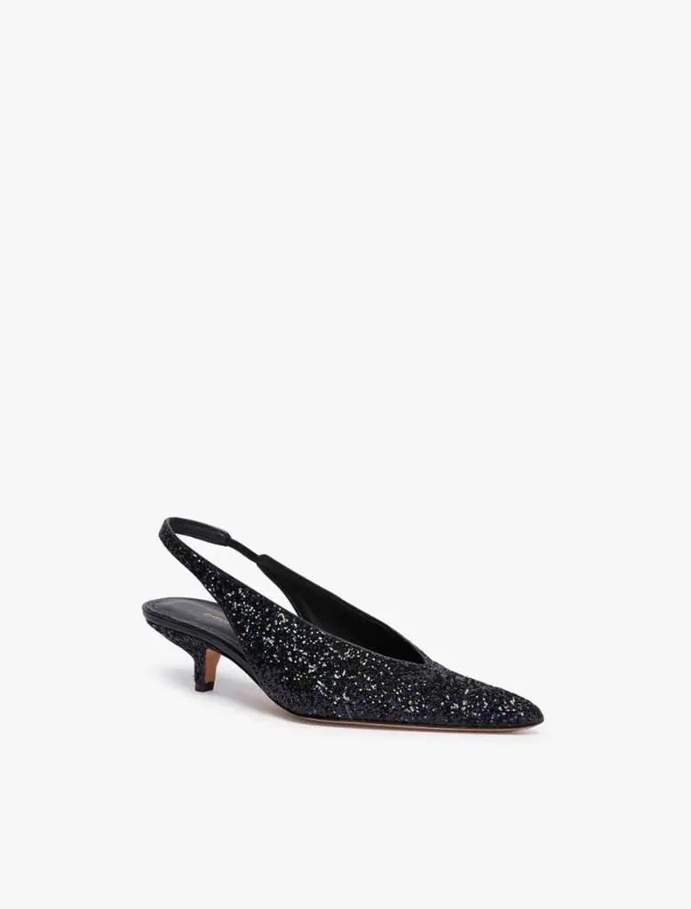 Max Mara Glitter slingbacks 2