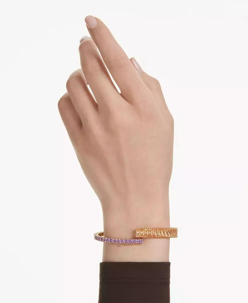 Swarovski Swaroski Matrix Gold-Tone Plated Bangle 7