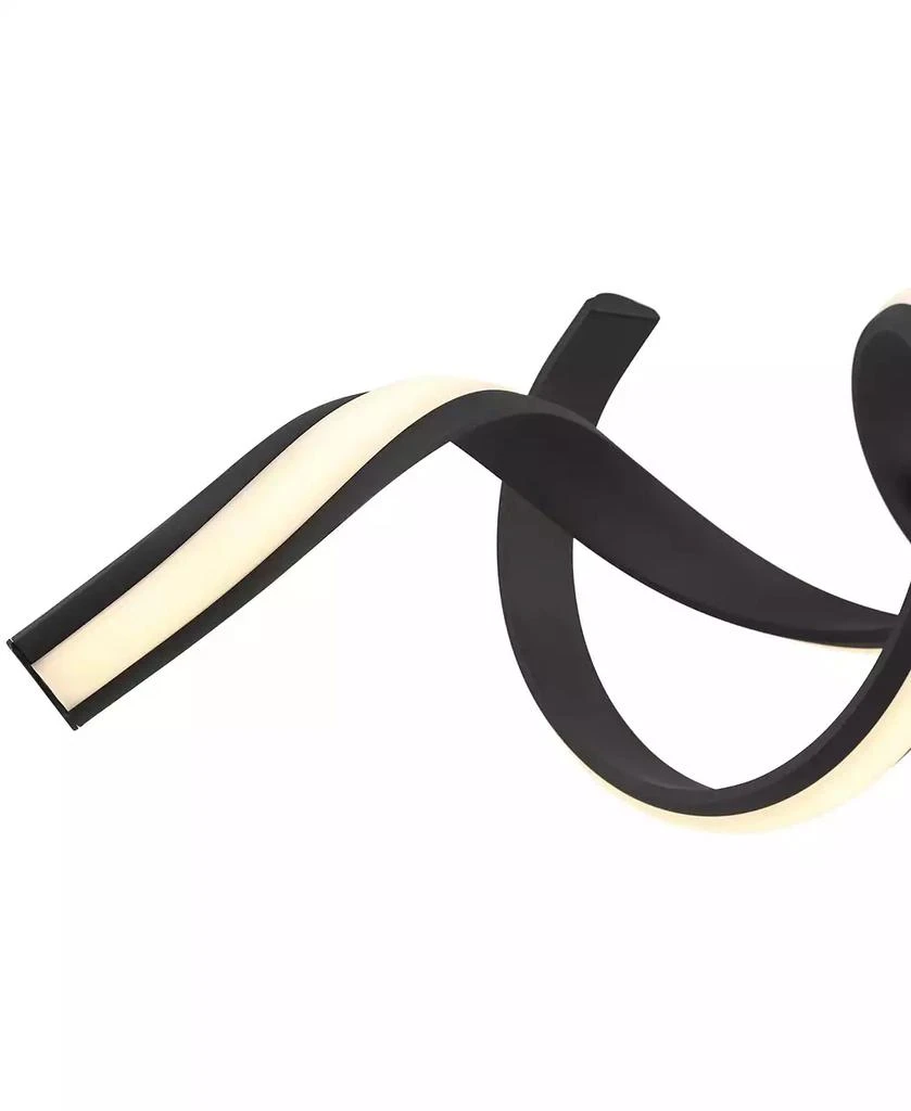 Possini Euro Design Helix Sand Black Island Pendant Chandelier 46" Wide Modern Spiral Dimmable LED Light Dining Room Ceiling 2