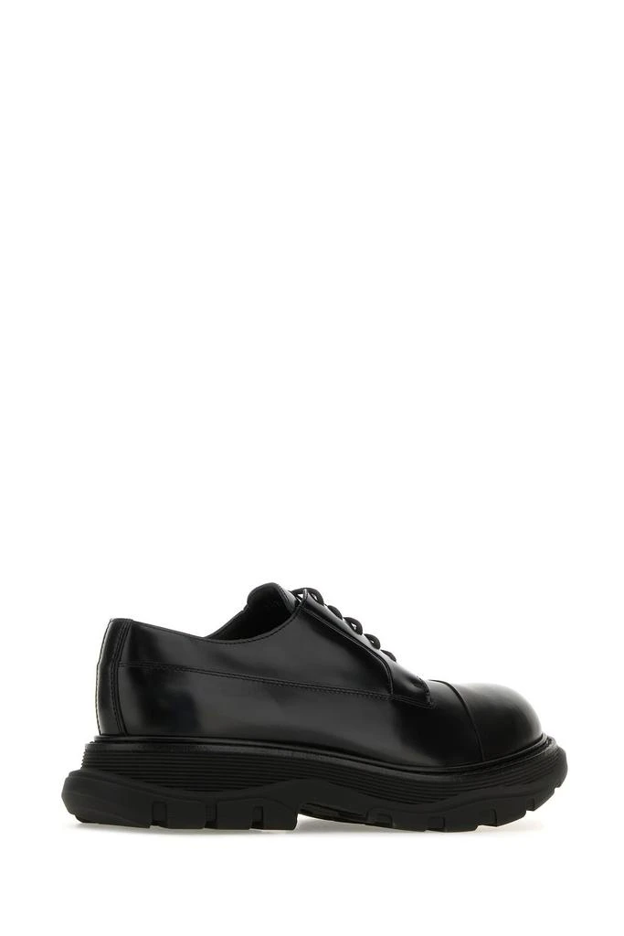 Alexander McQueen Black leather Tread lace-up shoes 2