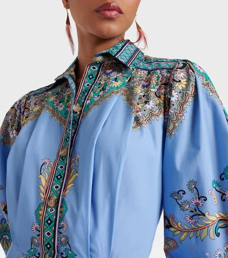 ETRO Printed cotton shirt dress 4