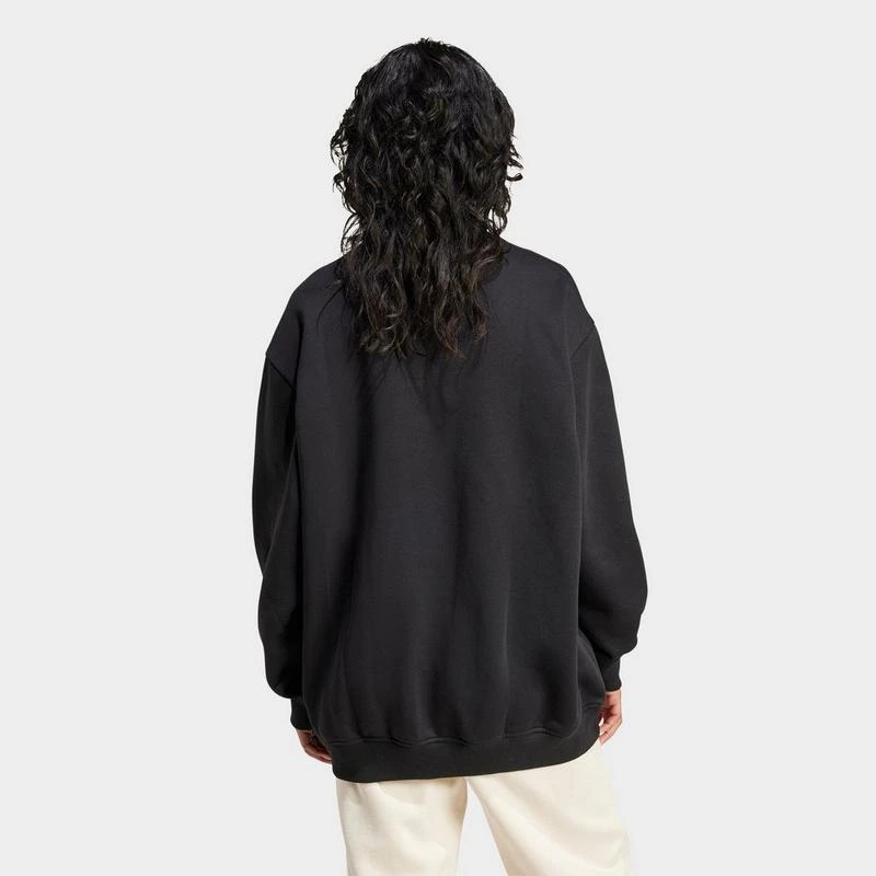 Adidas Women's adidas Originals Essentials Fleece Long Oversized Crewneck Sweatshirt 3