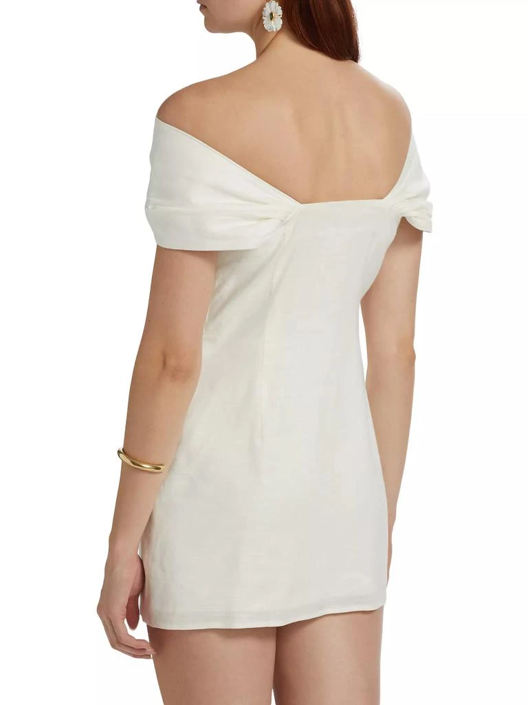 Cult Gaia Sawyer Linen-Blend Minidress 5