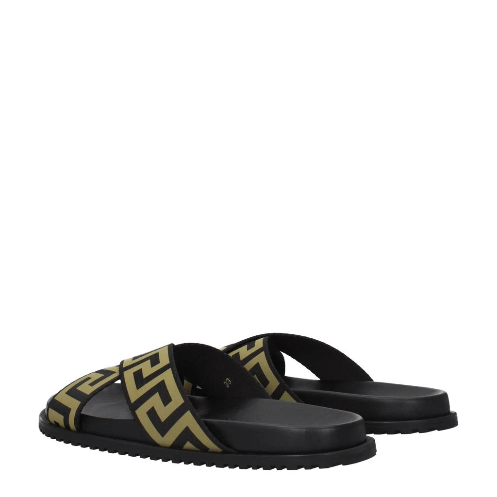 Versace Versace Black Fabric Slipper 4