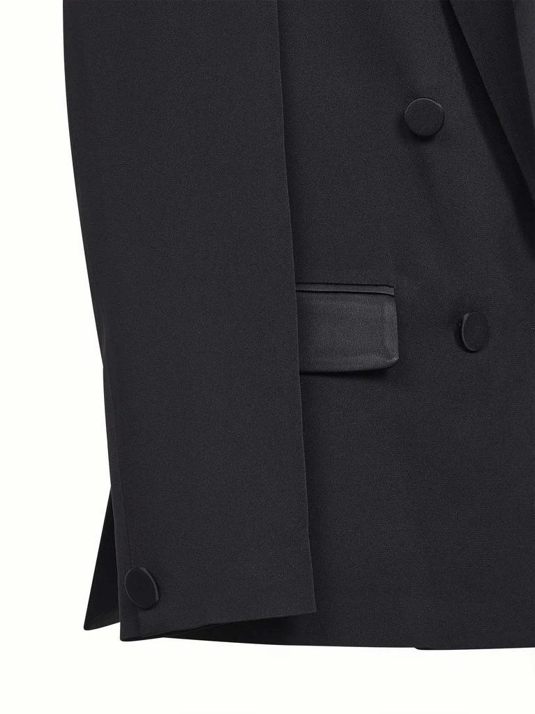 ALINA' ALINA' | Black enver satin oversized double-breasted blazer | Women | 38 3