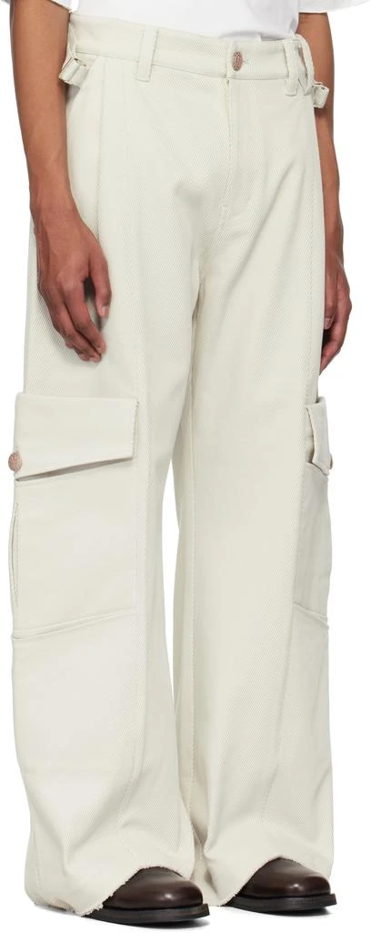 NULLUS Off-White 8-Pocket Cargo Pants 2