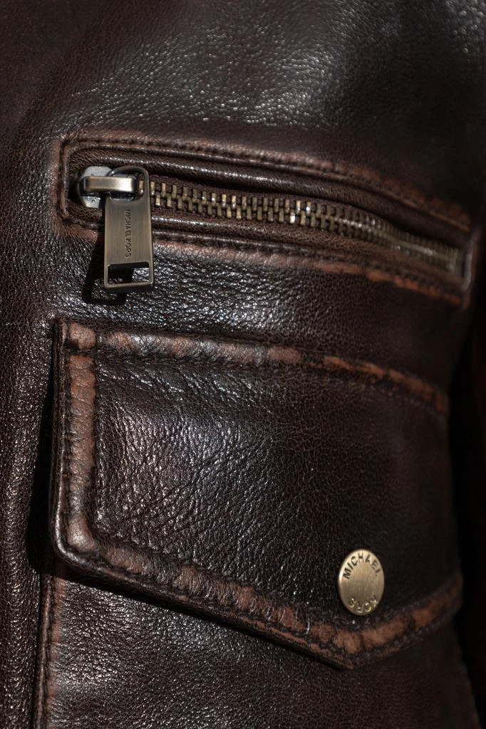 Michael Kors Leather jacket with vintage effect 5