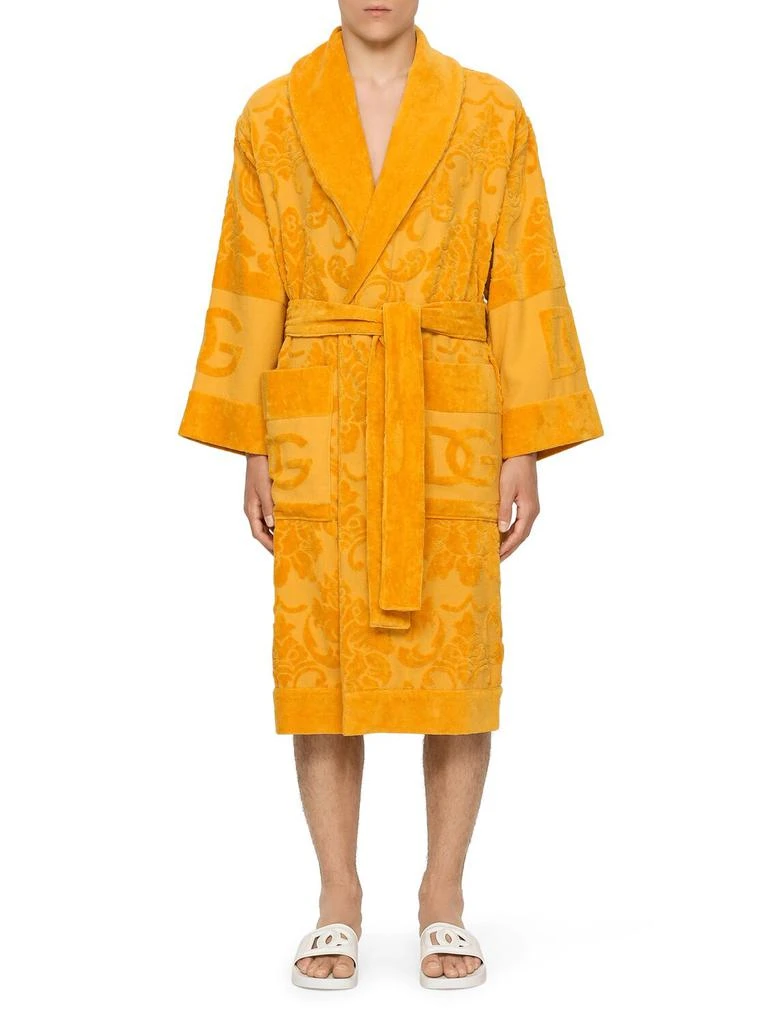Dolce & Gabbana Cotton Jacquard Bathrobe 5