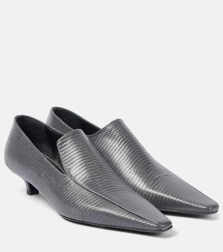 Totême Embossed leather pumps 1