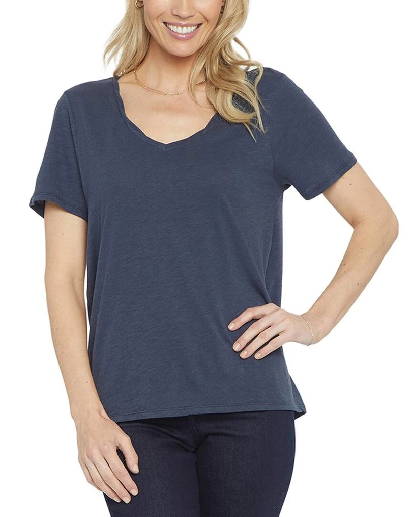 NYDJ A-Line Twist V-Neck T-Shirt 1