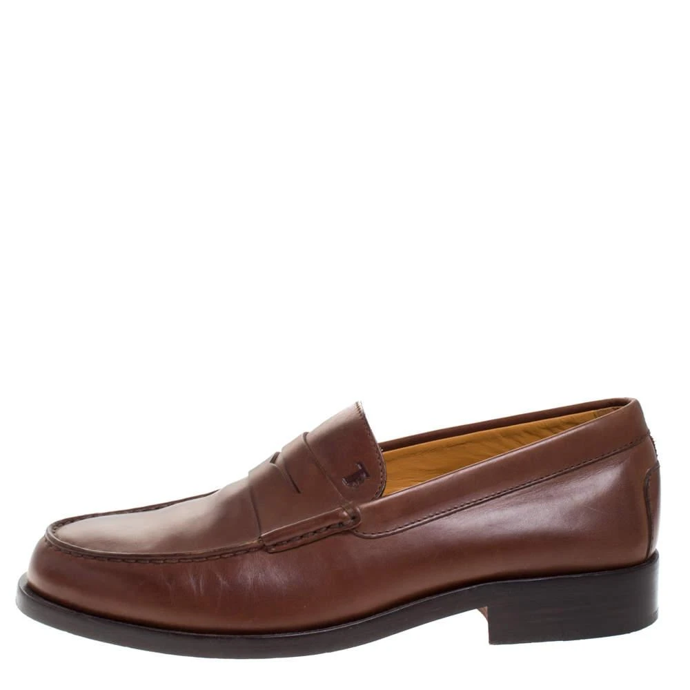Tod's Tod's Brown Leather Penny Loafers Size 39.5 2
