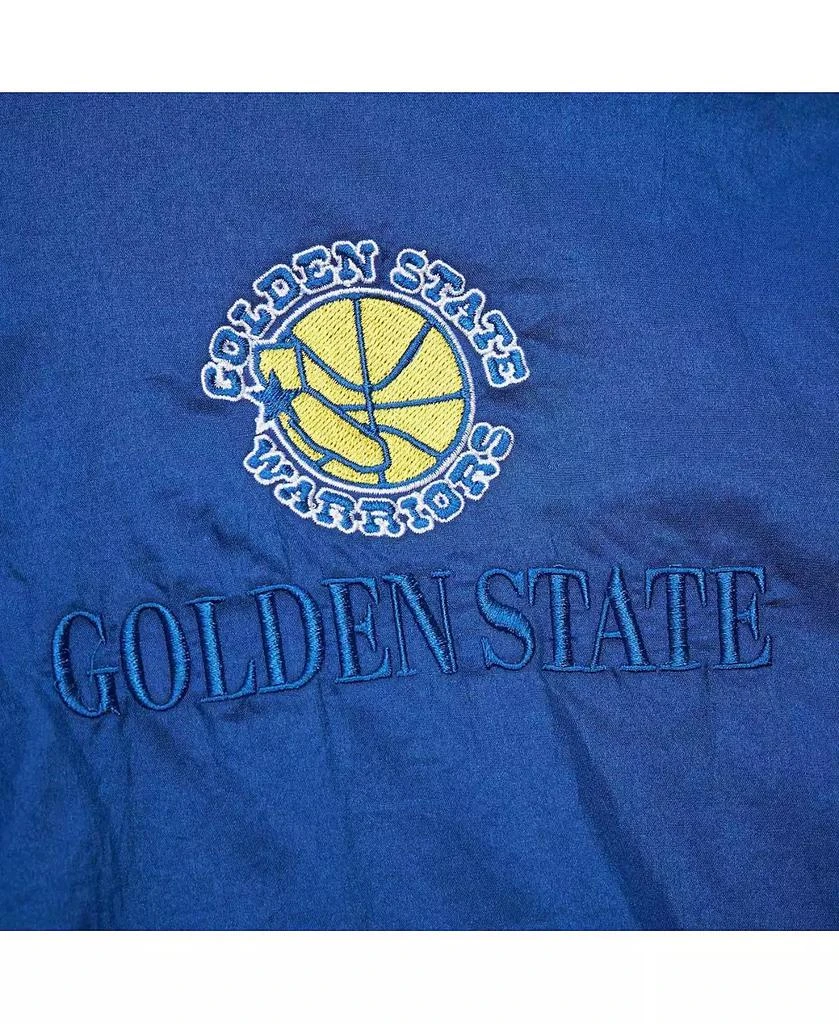 Mitchell 
Ness Men
s and Women
s Royal Golden State Warriors Hardwood Classics Team OG 3.0 Anorak Half-Zip Windbreaker Jacket 5