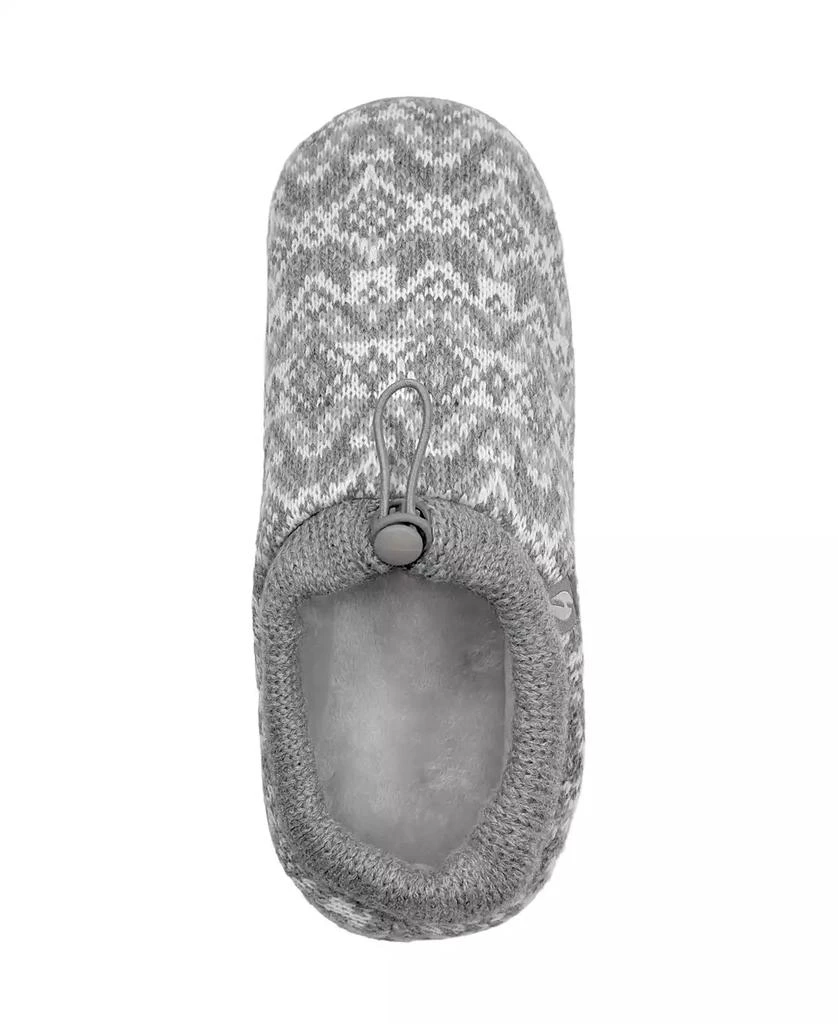 Heat Holders Women's Emma Fair Isle Knit Drawstring Slippers 2