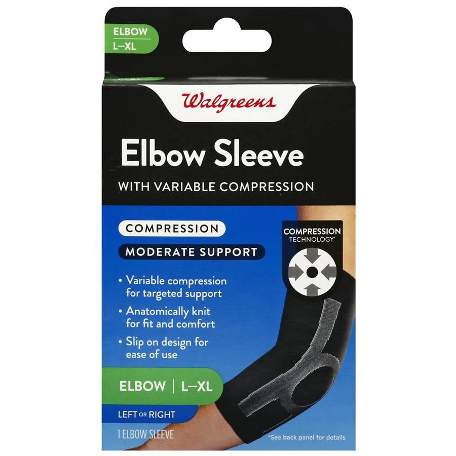 Walgreens Elbow Sleeve with Variable Compression Large/X-Large 1