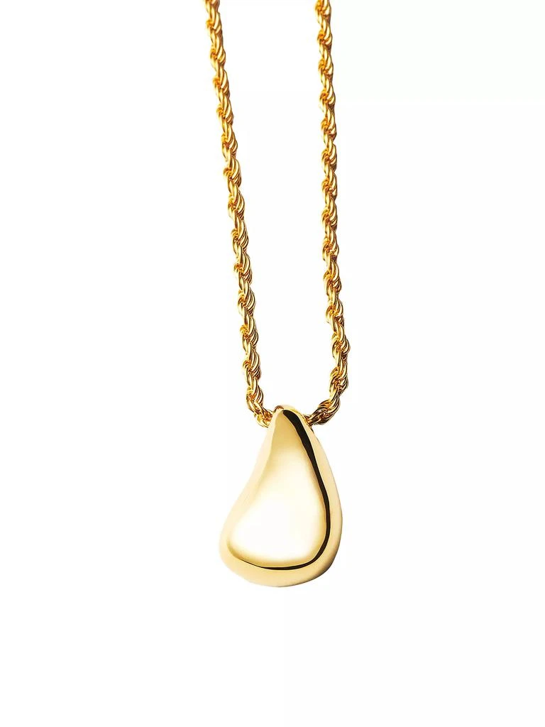 Missoma Savi x Missoma 18K-Yellow-Gold Vermeil Organic Droplet Pendant Necklace 3