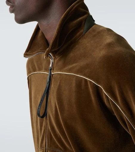 Tom Ford Cotton-blend velvet track jacket 7