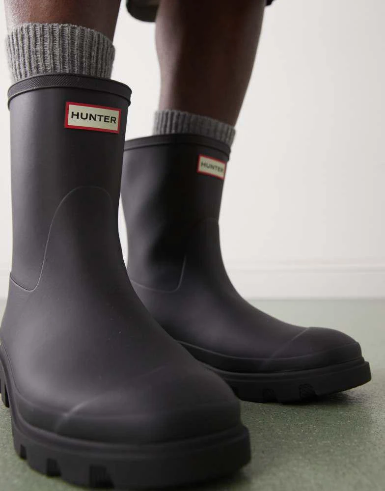 Hunter Hunter Downpour short wellington boots in black 4