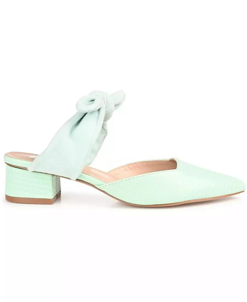 Journee Collection Women's Melora Bow Detail Slip On Mules 2