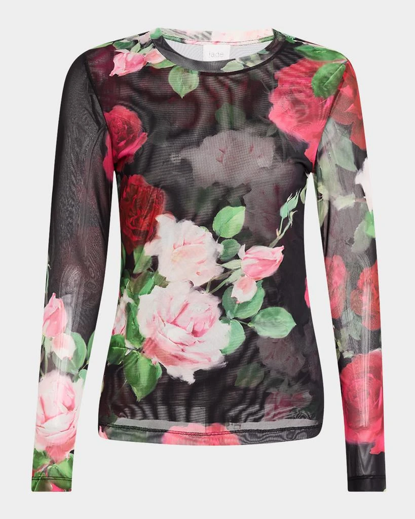 Johnny Was Natalie Floral-Print Mesh Tee 1
