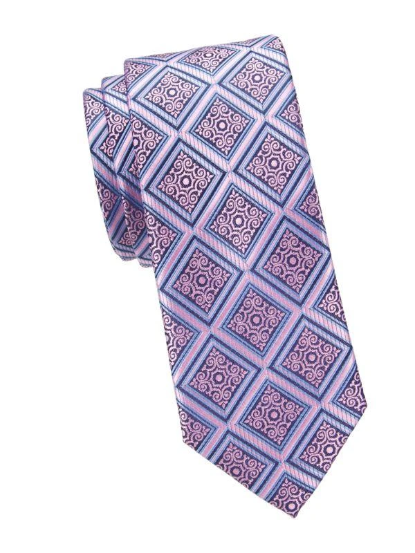 Hickey Freeman ​Geometric Print Tie 1