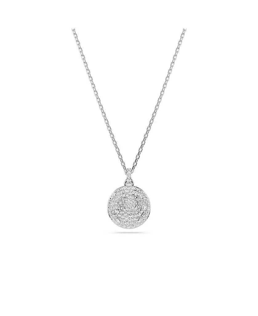 Swarovski White, Rhodium Plated or Rose-Gold Tone or Gold-Tone Meteora Layered Pendant Necklace 3