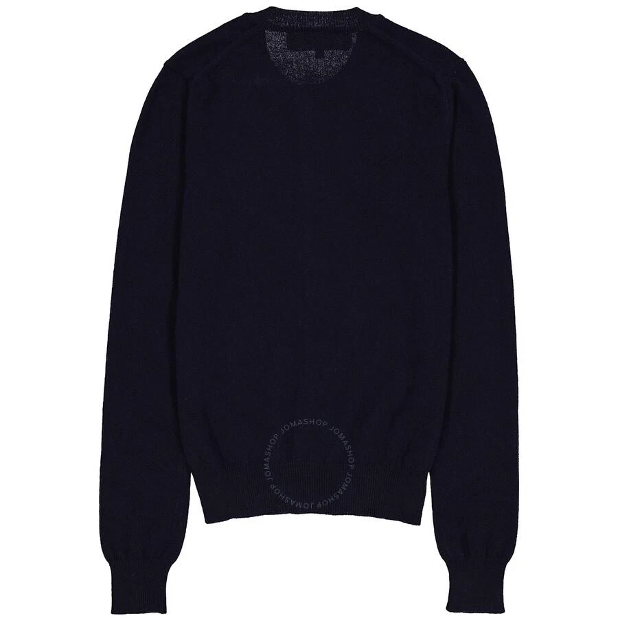Comme des Garcons Ladies Heart Logo Cardigan In Navy 2