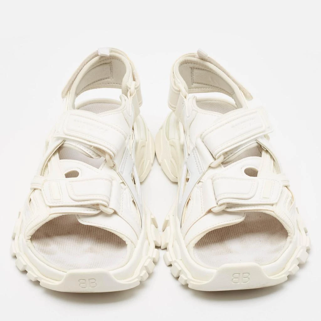 Balenciaga Balenciaga White Rubber Track Slingback Sandals Size 38 3