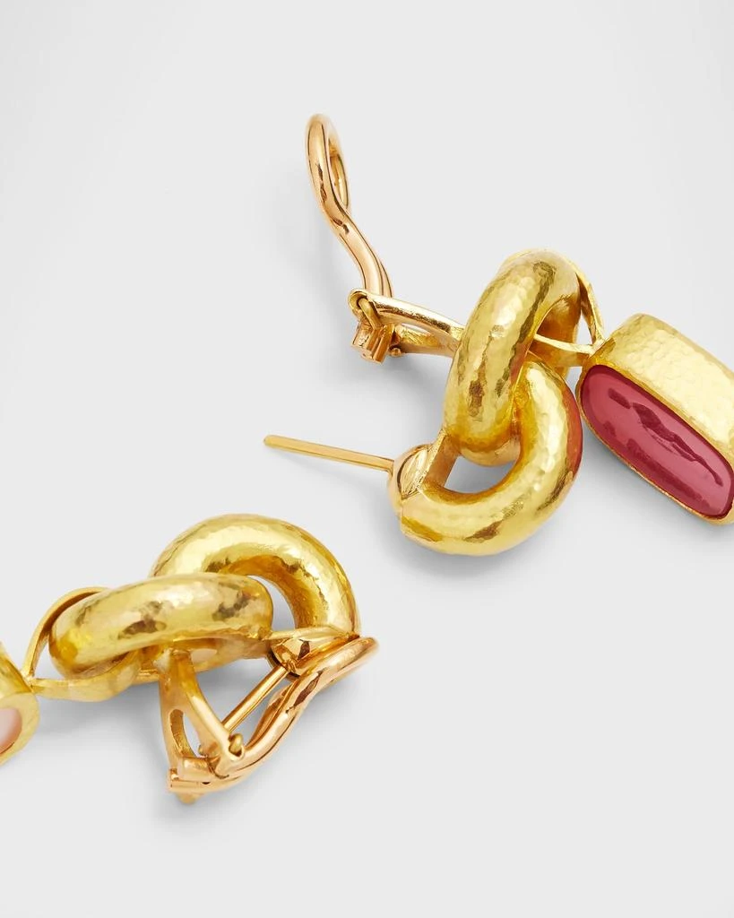 Elizabeth Locke Amber "God and Pillar" Cheerio Drop Earrings 4
