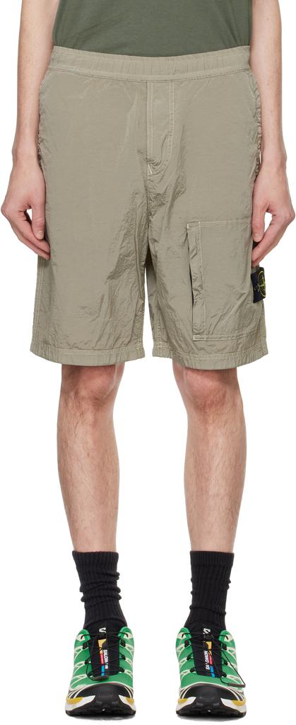 Stone Island Beige L0219 Nylon Metal ECONYL Shorts