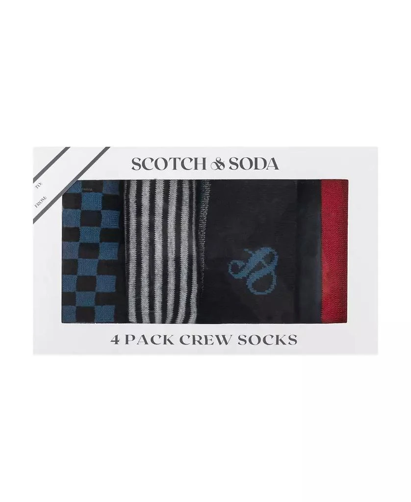 Scotch & Soda Men's 4-Pack Patterned Dress Socks 3
