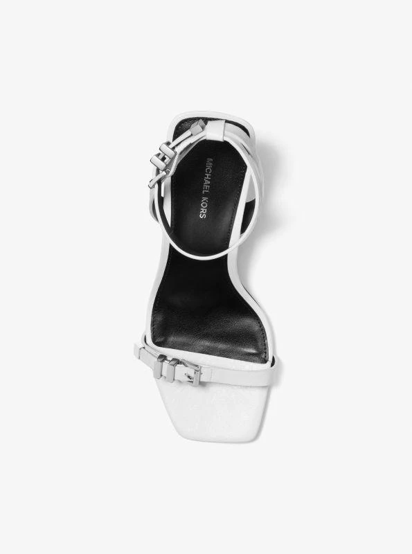 Michael Kors Darrington Crackled Leather Sandal 4