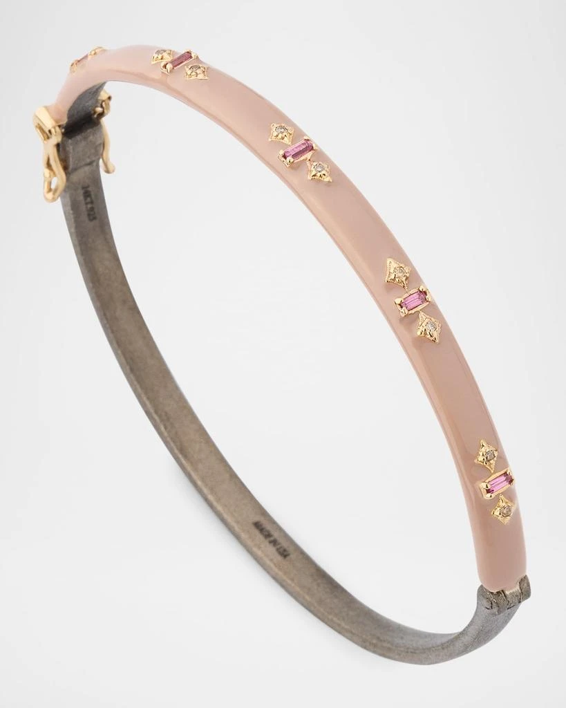 Armenta Nude Enamel Hinged Bracelet 3
