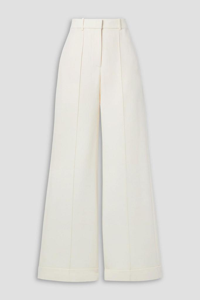 ADAM LIPPES Wool and silk-blend wide-leg pants