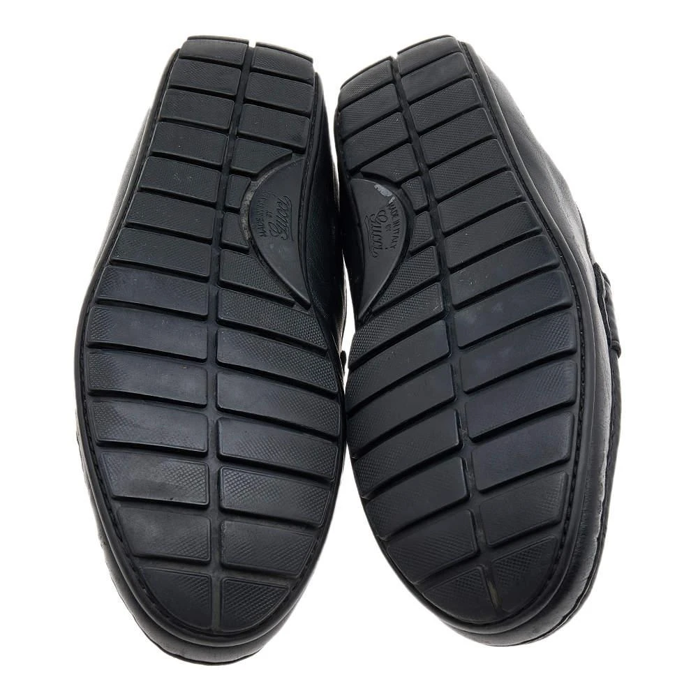 Gucci Gucci Black Guccissima Leather Penny Slip On Loafers Size 43.5 6
