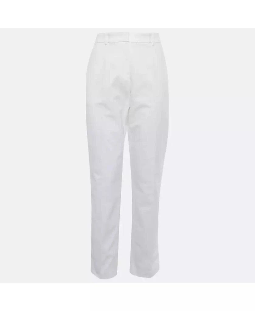 Pre-Owned Emilio Pucci Women
s White Taffeta Trousers
