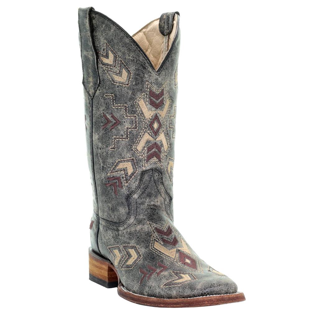Corral Boots Embroidered Square Toe Cowboy Boots