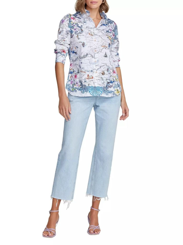 Robert Graham Hadley Graphic Stretch-Cotton Shirt 2