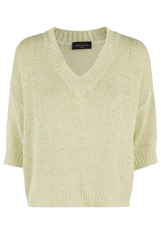 ROBERTO COLLINA Roberto Collina V-Neck Knitted Jumper 1