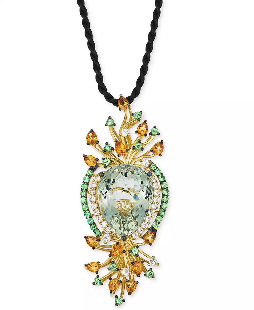 Le Vian Multi-Gemstone Silk Cord Pendant Necklace (19-1/3 ct. t.w.) in 14k Yellow Gold, 18"